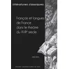 Image de Français et langues de France dans le théatredu XVIie siècle en occasion ou reconditionné