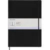 Image de Carnet Moleskine Art Sketchbook, Bloc à dessin à couverture rigide et fermeture élastique, Papier adapté à l’aquarelle et aux crayons aquarellables, Noir, Format A3, 96 pages