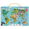 Image de Ma carte du monde magnétique en puzzle - Je découvre le monde avec Loup en occasion ou reconditionné