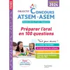 Image de ATSEM, ASEM : préparer l'oral en 100 questions : externe, interne, 3e voie, catégorie C, concours 2024 en occasion ou reconditionné