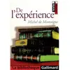 Image de De l'expérience, chapitre 13 du livre III des Essais en occasion ou reconditionné