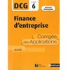 Image de Finance d'entreprise, DCG épreuve 6 : corrigés des applications : nouveau programme en occasion ou reconditionné