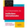 Image de Les indispensables des institutions internationales en occasion ou reconditionné