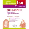 Image de Philosophie, terminale bac toutes séries : dissertation, explication de texte : du brouillon à la rédaction en occasion ou reconditionné