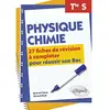 Image de Physique chimie terminale S : 27 fiches de révision à compléter pour réussir son bac en occasion ou reconditionné