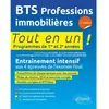 Image de BTS PI, professions immobilières : tout en un, programmes de 1re et 2e années : entraînement intensif aux 4 épreuves de l'examen final en occasion ou reconditionné