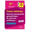 Image de Histoire géographie, géopolitique & sciences politiques 1re spécialité, nouveaux programmes : fiches-méthodes : exercices corrigés en occasion ou reconditionné