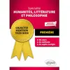 Image de Spécialité humanités, littérature et philosophie première : nouveaux programmes en occasion ou reconditionné