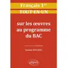 Image de Français 1re : tout-en-un sur les oeuvres au programme du bac : session 2021-2022 en occasion ou reconditionné