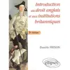Image de Introduction au droit anglais et aux institutions britanniques en occasion ou reconditionné