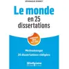 Image de Le monde en 25 dissertations : prépas HEC 2022-2023 : méthodologie, 25 dissertations rédigées en occasion ou reconditionné