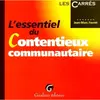 Image de L'essentiel du contentieux communautaire en occasion ou reconditionné