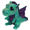 Image de Ty Peluche Beanie Boo Cinder Dragon 15cm Vert Jouet Câlin