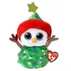 Image de Beanie Boo S Small Bonhomme De Neige - Sapin De Noel