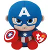 Image de Peluche Ty Marvel Beanie Babies Captain America Multicolor Autres