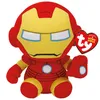 Image de Peluche Iron Man 15 cm - Rouge Jaune - TY - Marvel - Jouet en peluche