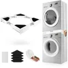 Image de Kit de Superposition Universel pour Lave-Linge et Sèche-Linge Taille Réglable de 50-70 cm Cadre de Liaison avec Sangle à Cliquet
