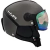 Image de Casque De Ski Hmr H3 Heritage A Bande Cuir Line Photo S1-s4 Homme Gris