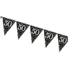 Image de Banderole de décoration - AMSCAN - 50e anniversaire - Noir - 18 mètres - Mixte