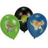 Image de Ballon classique - NO NAME - Lot de 6 - Latex - Hélium - Impression dinosaures