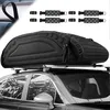 Image de COSTWAY Coffre de Toit Voiture Souple 400L Sac de Toit en Mousse PE Imperméable avec Sangles Robustes et Sac de Transport Noir