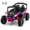 Image de DREAMADE 12V Voiture Électrique pour Enfants avec Télécommande Voiture Électrique Tout-Terrain avec Volant et Pédale Rose