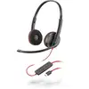 Image de Poly Blackwire 3220 Casque Avec Fil Arceau Bureau/centre D'appels Usb Type-c Noir, Rouge