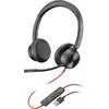 Image de Poly Blackwire 8225 Casque Avec Fil Arceau Bureau/centre D'appels Usb Type-a Noir