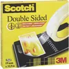 Image de Ruban adhésif double-face Scotch® 665 Scotch D6651222 transparent (L x l) 22.8 m x 12.5 mm acrylique 1 pc(s)