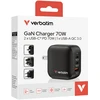 Image de Verbatim Gan Charger 70w Universale Nero Ac Ricarica Rapida Interno