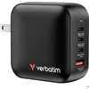 Image de Chargeur secteur - VERBATIM - Verbatim Mini GaN 100W - 3x USB-C & 1x USB-A - PD 100W - QC 3.0