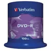 Image de Verbatim DVD+R x 100 - 4.7 Go - DVD+R - Capacité 4.7 Go - Vitesse décriture 16x - Spindle de 100 pièces