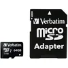 Image de Carte mémoire microSDXC avec adaptateur Classe 10 64 Go VERBATIM