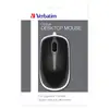 Image de Verbatim 49019 Souris Bureau Ambidextre Usb Type-a Optique 1000 Dpi