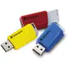 Image de Verbatim Clé Usb Store 'n Click 3 X 16 Go Rouge / Bleu / Jaune