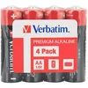 Image de Verbatim Premium Alkaline Piles AA Lot de 4 1.5V