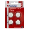 Image de Verbatim Premium Piles Boutons au Lithium CR2016 Lot de 4 3V