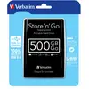 Image de Verbatim Disque Dur Portable Usb Store 'n' Go 3.0, 500 Go, Noir
