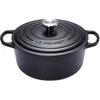 Image de Cocotte en fonte - LE CREUSET - Signature - 20 cm - Noire mate - Résistante à la chaleur