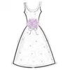 Image de Ballon - AMSCAN - Robe de Mariée - Argenté - 91 x 61 cm - Hélium possible