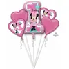 Image de Ballons - Anagram - 1er Anniversaire Minnie - 5 pièces - Rose - Aluminium - Décoration de fête
