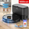 Image de KOTEZU X8M - Aspirateur Robot Laveur avec Station 5000Pa/5000mAh/200min Navigation LiDAR avec Cartographie WiFi/APP/Alexa Noir