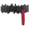 Image de Porte manteau design mural Sticks Noir 492 x 181 x 29 cm