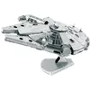 Image de Maquette Métal 3D - Star Wars - Faucon Millenium - Licence officielle - Assemblage sans colle