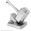 Image de AVENGERS Thors Hammer Mjolnir Maquette à Construire - 3D - Métal avec 2 feuilles - Sur carte 12x17 cm
