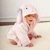 Image de Peignoir Serviette Sortie de bain drap Couverture pour bébé Mignon Animal lapin rose