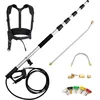 Image de RELAX4LIFE Kit dExtension pour Nettoyeur Haute Pression 550 cm 290 bar Télescopique Outil de Nettoyage 5 Buses 2 Adaptateurs