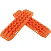 Image de GOPLUS 2 Tapis de Traction Charge 10T-Planches de Récupération Tout-Terrain-Plaque de Déblocage Contre Sable/Boue/Neige Orange