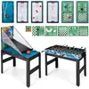 Image de Costway 14 en 1 baby-foot avec billard, hockey, bowling basket-ball, pieds réglables, plateau convertible