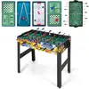 Image de Costway 12 en 1 baby-foot avec 22 joueurs, billard, hockey, bowling, table de jeu de football pieds réglables